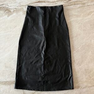 Commando  |  Faux leather midi skirt  (NWT)
